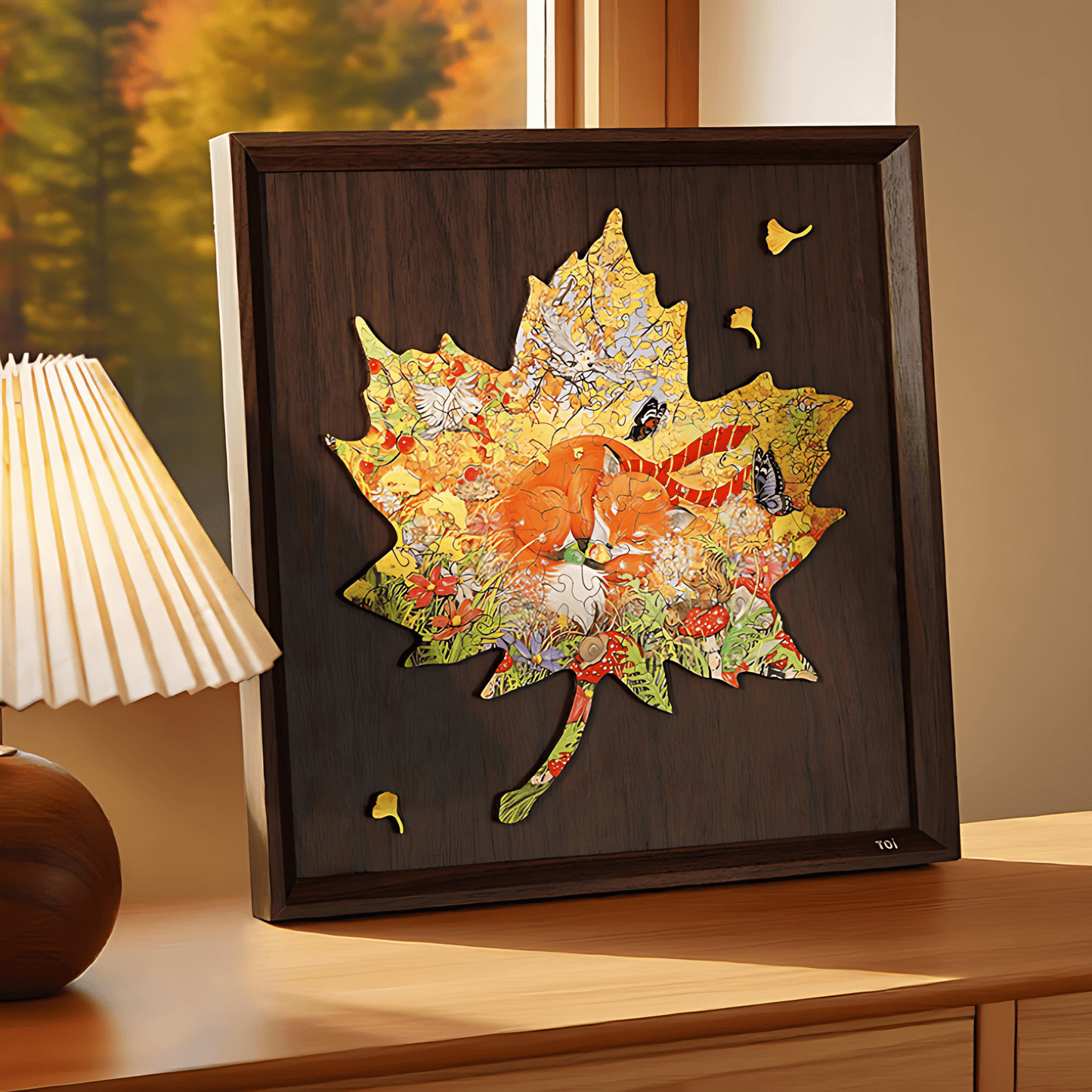 Furry Embrace | TOI | Irregular Puzzle Piece | Wooden Puzzle with Frame - Mystery Matrix