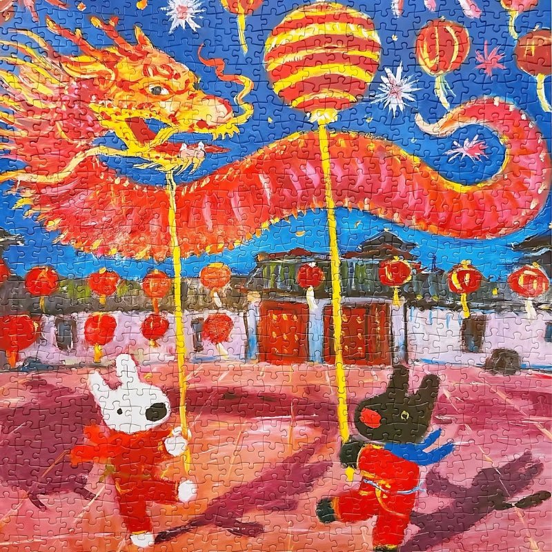 Gaspard et Lisa - New Year | Botop | 1000 Piece Puzzle | Jigsaw Puzzle - Mystery Matrix