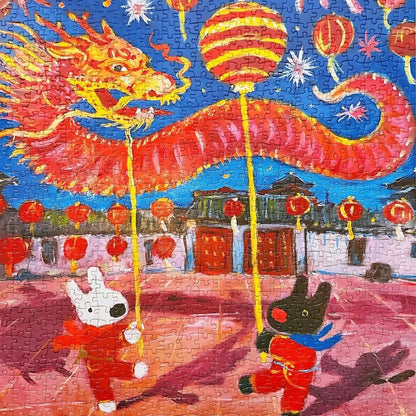 Gaspard et Lisa - New Year | Botop | 1000 Piece Puzzle | Jigsaw Puzzle - Mystery Matrix