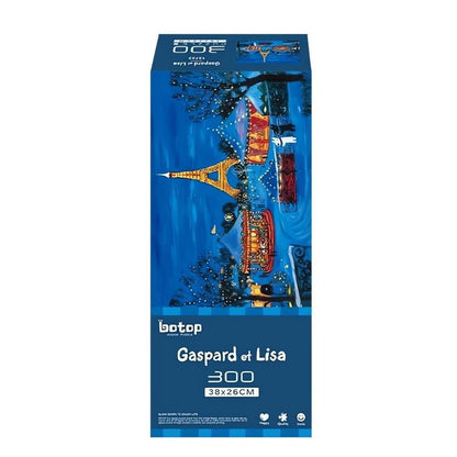 Gaspard et Lisa - Night view of Paris | Botop | 300 Piece Puzzle | Jigsaw Puzzle - Mystery Matrix