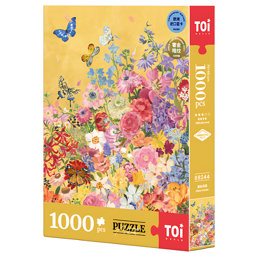 Golden Bloom Garden | TOI | 1000 Piece Puzzle | Jigsaw Puzzle - Mystery Matrix