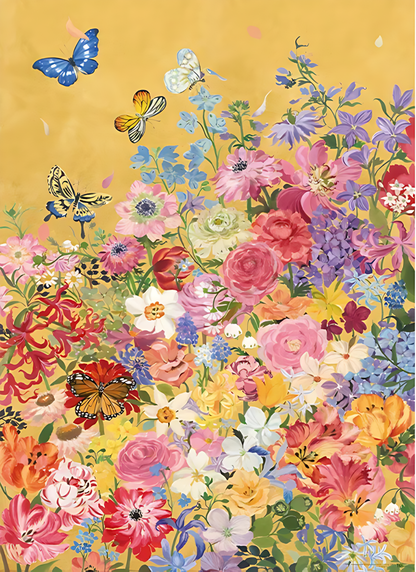Golden Bloom Garden | TOI | 1000 Piece Puzzle | Jigsaw Puzzle - Mystery Matrix