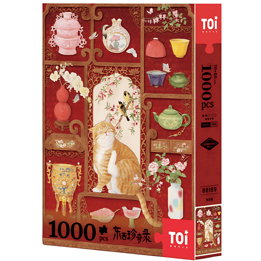 Golden Curio Cabinet – Oriental Pavilion | TOI | 1000 Piece Puzzle | Jigsaw Puzzle - Mystery Matrix
