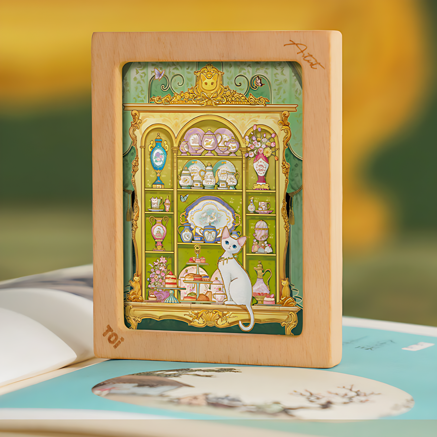Golden Curio Cabinet – Western Elegance | TOI | 1000 Piece Puzzle | Jigsaw Puzzle - Mystery Matrix