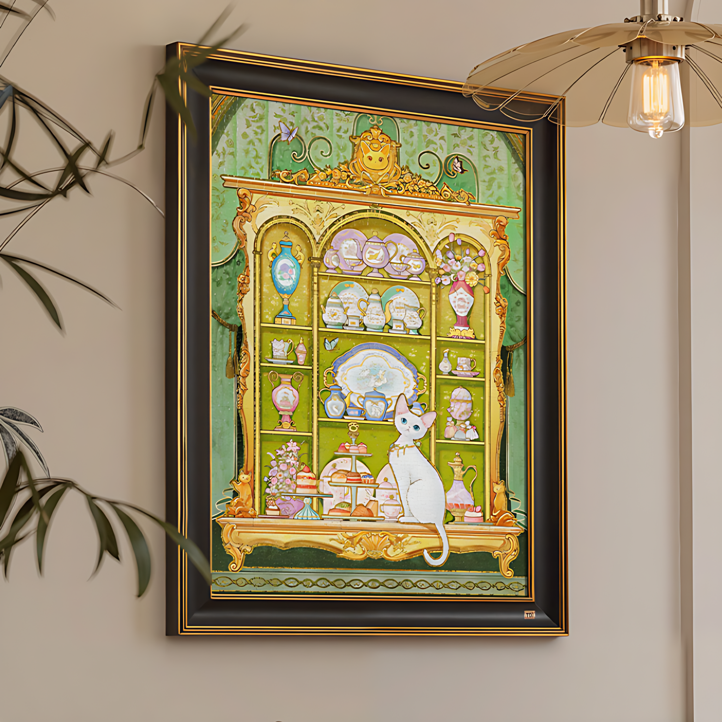 Golden Curio Cabinet – Western Elegance | TOI | 1000 Piece Puzzle | Jigsaw Puzzle - Mystery Matrix