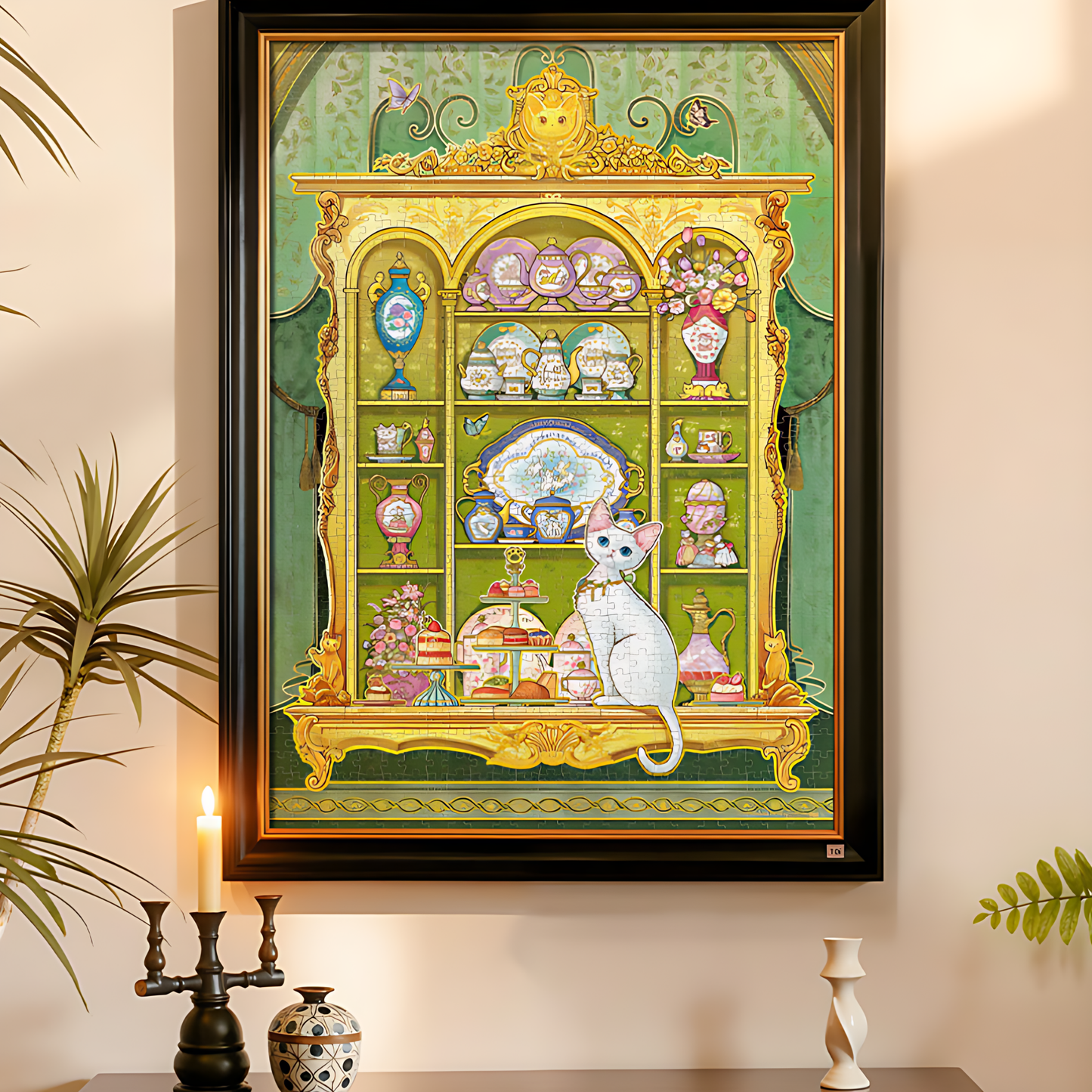 Golden Curio Cabinet – Western Elegance | TOI | 1000 Piece Puzzle | Jigsaw Puzzle - Mystery Matrix