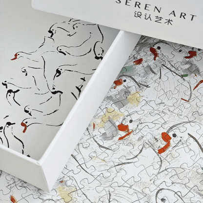 Goose Rural Melody | Seren Art | 500 Piece Puzzle | Jigsaw Puzzle - Mystery Matrix