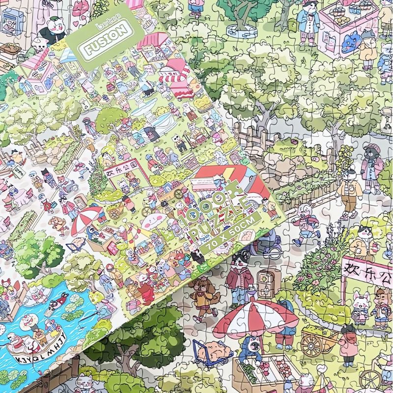 Happy Garden | Botop | 1000 Piece Puzzle | Jigsaw Puzzle - Mystery Matrix