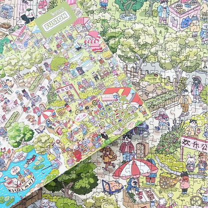 Happy Garden | Botop | 1000 Piece Puzzle | Jigsaw Puzzle - Mystery Matrix