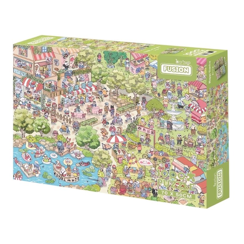 Happy Garden | Botop | 1000 Piece Puzzle | Jigsaw Puzzle - Mystery Matrix