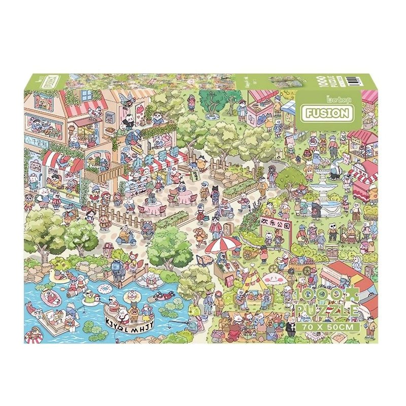 Happy Garden | Botop | 1000 Piece Puzzle | Jigsaw Puzzle - Mystery Matrix