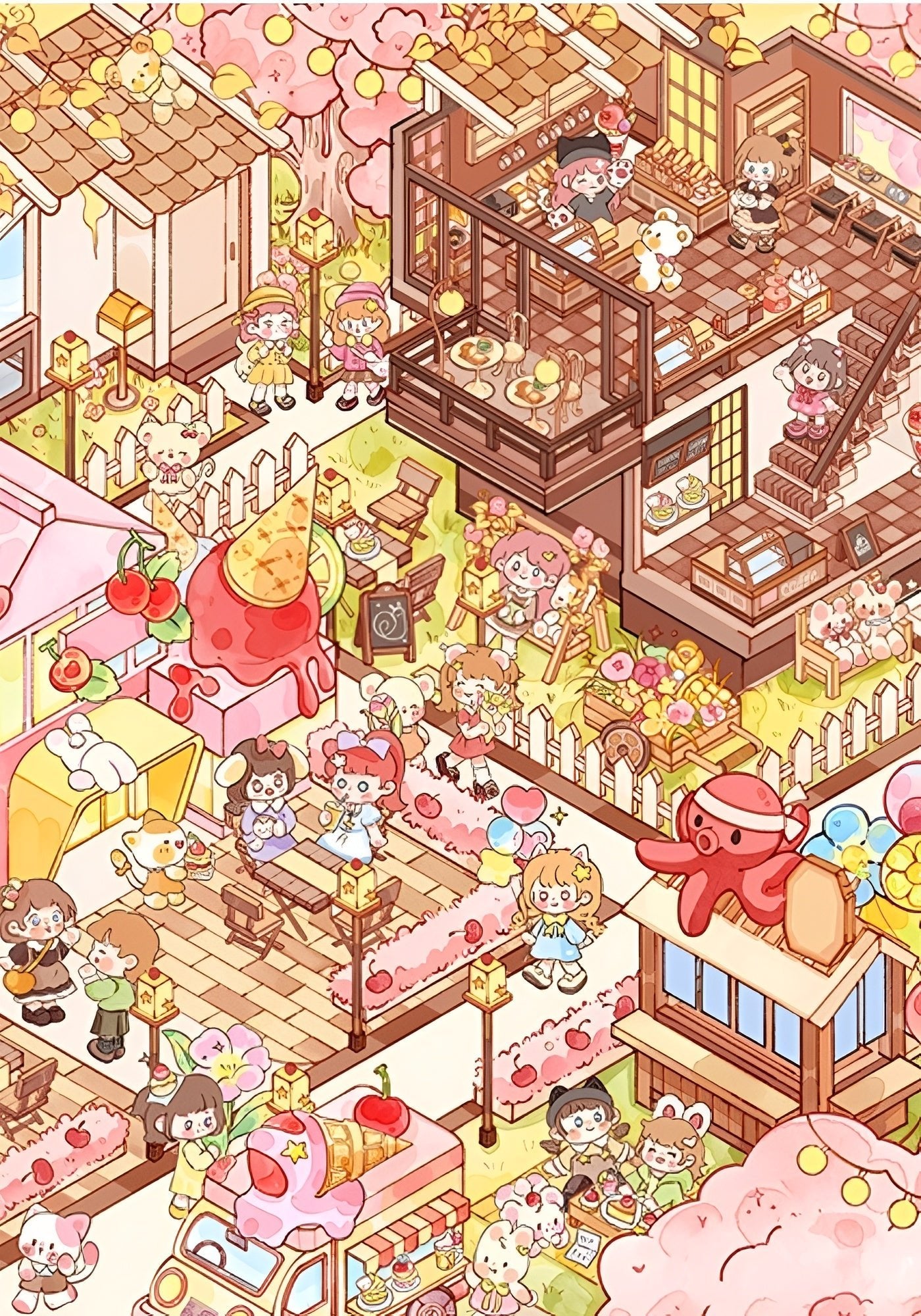 Happy Town | Gill & Lill | 1000 Piece Puzzle | Jigsaw Puzzle - Mystery Matrix