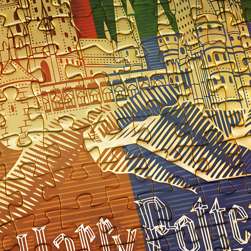 Harry Potter – Gilded Four Houses | TOI | 1000 Piece Puzzle | Jigsaw Puzzle - Mystery Matrix