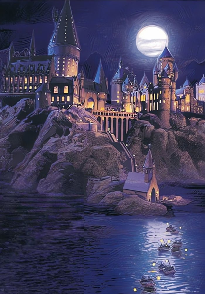 Harry Potter - Hogwarts Castle at Night (Glow - in - the - Dark) | TOI | 1000 Puzzle - Mystery Matrix