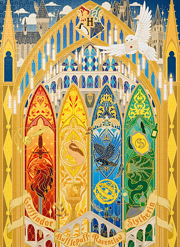 Harry Potter – Starlight Four Houses | TOI | 1000 Piece Puzzle | Jigsaw Puzzle - Mystery Matrix