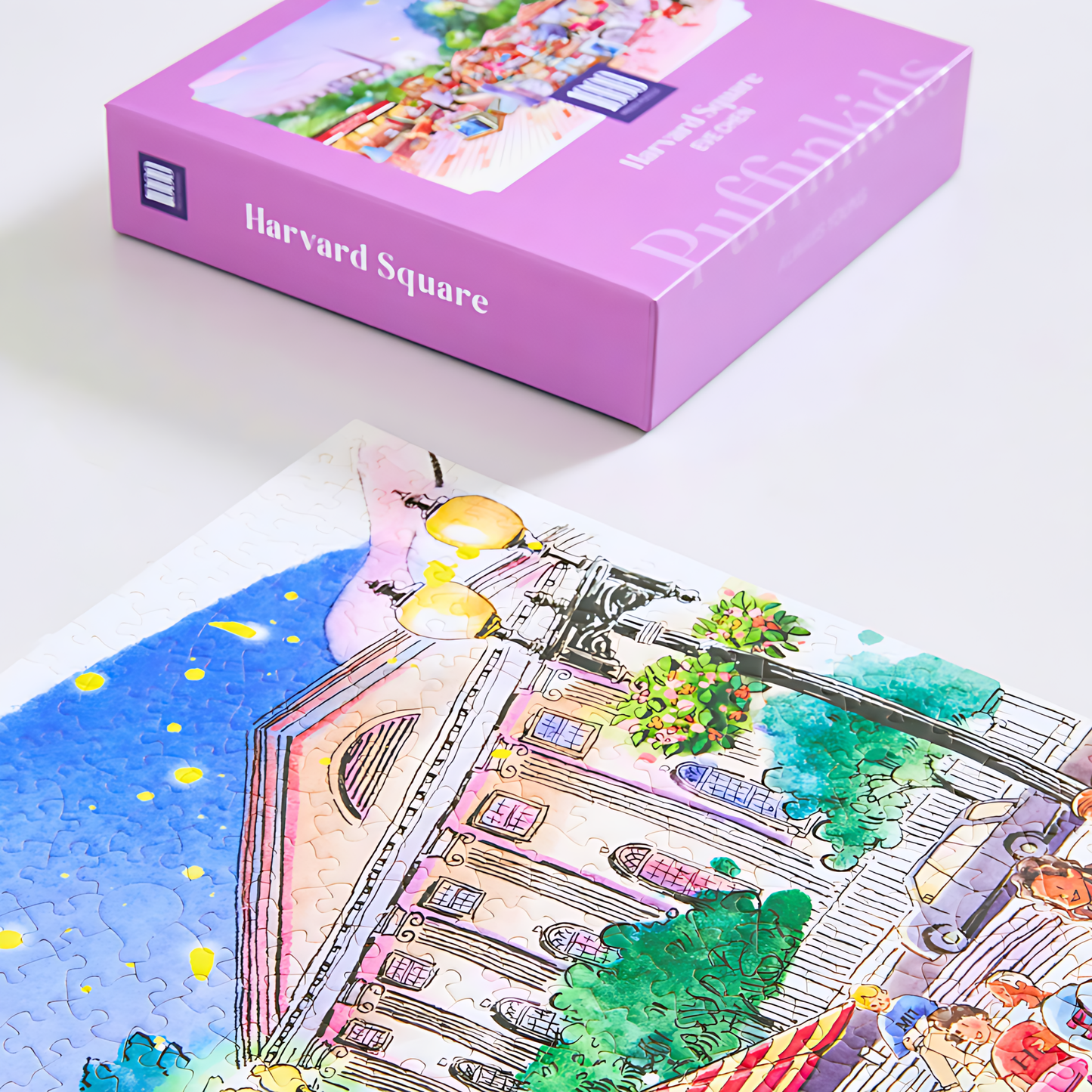 Harvard Square | Puffinkids | 1000 Piece Puzzle | Jigsaw Puzzle - Mystery Matrix