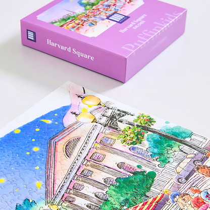 Harvard Square | Puffinkids | 1000 Piece Puzzle | Jigsaw Puzzle - Mystery Matrix