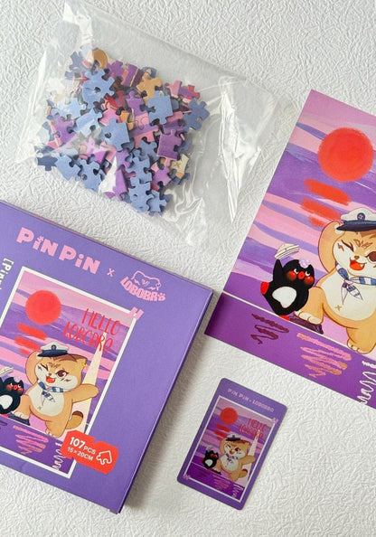 Hello Lobobro | Pin Pin | Mini Puzzle | Velvet Touch | Jigsaw Puzzle - Mystery Matrix