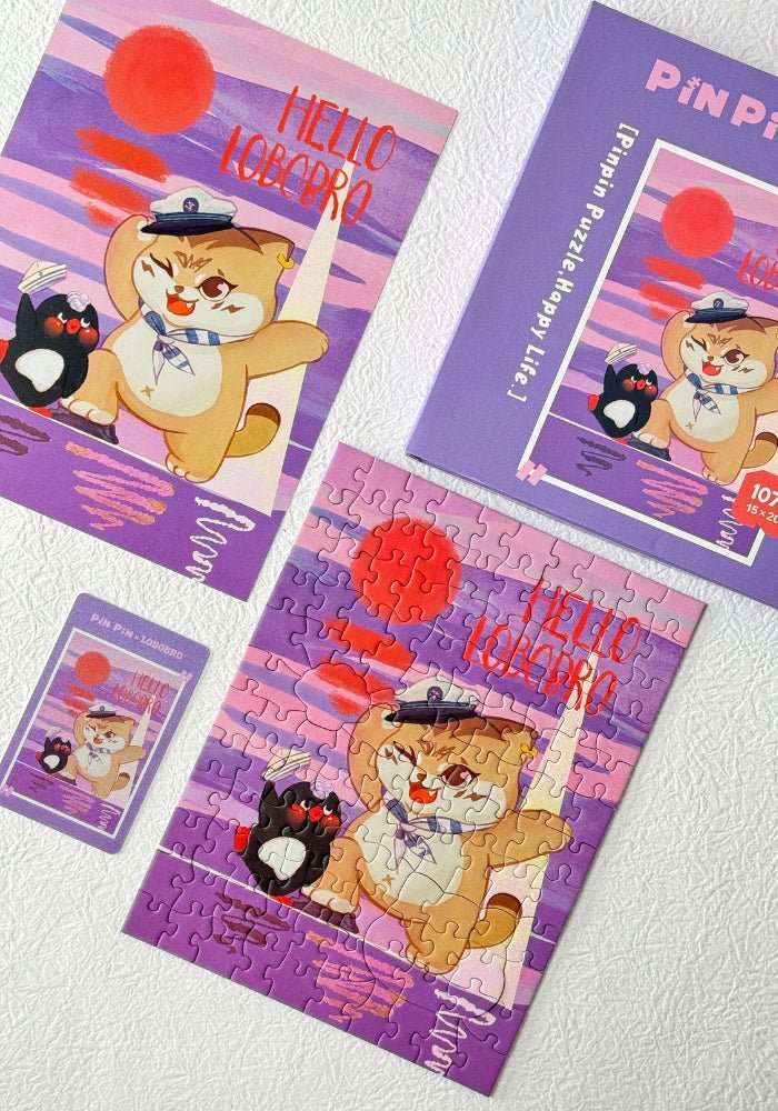 Hello Lobobro | Pin Pin | Mini Puzzle | Velvet Touch | Jigsaw Puzzle - Mystery Matrix