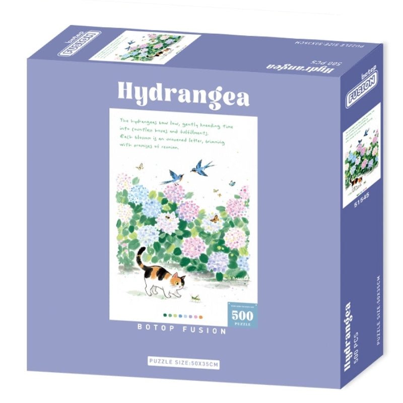 Hydrangea | Botop | 500 Piece Puzzle | Jigsaw Puzzle - Mystery Matrix
