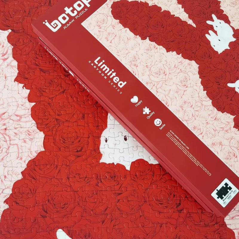 I Love You, Bunny (Red) | Botop | 1000 Piece Puzzle | Jigsaw Puzzle - Mystery Matrix