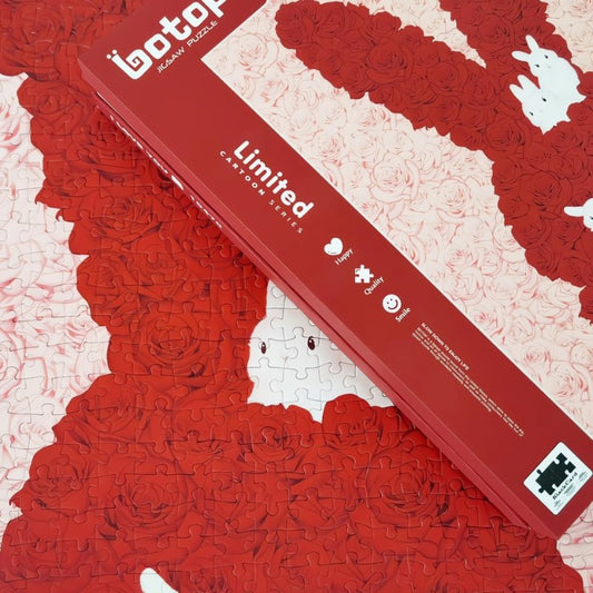 I Love You, Bunny (Red) | Botop | 1000 Piece Puzzle | Jigsaw Puzzle - Mystery Matrix