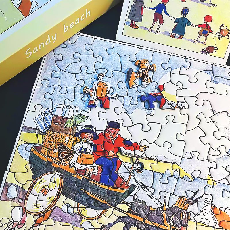 Island Holiday Series - Sandy Beach | TKX | 100 Piece Mini Puzzle | Jigsaw Puzzle - Mystery Matrix