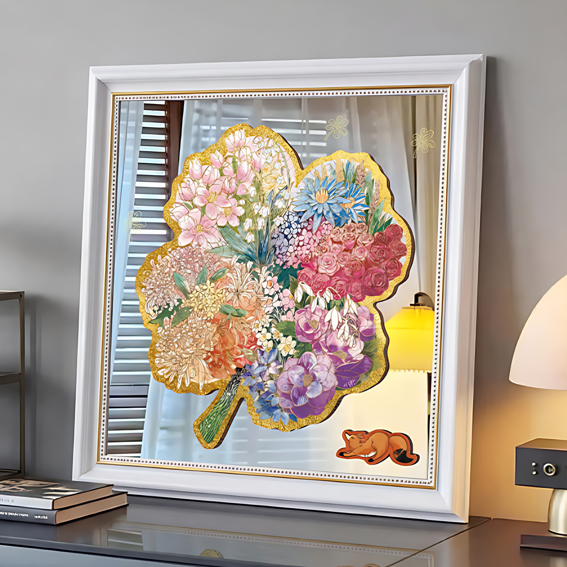 Joy in Every Season | TOI | Irregular Puzzle Piece | Wooden Puzzle with Frame - Mystery Matrix