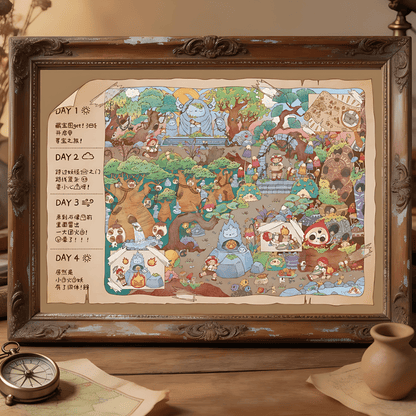 Jungle Treasure Hunt Series: Adventure Begins | TKX | 500 Piece Puzzle | Jigsaw Puzzle - Mystery Matrix