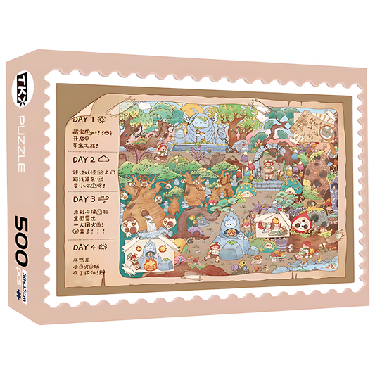 Jungle Treasure Hunt Series: Adventure Begins | TKX | 500 Piece Puzzle | Jigsaw Puzzle - Mystery Matrix