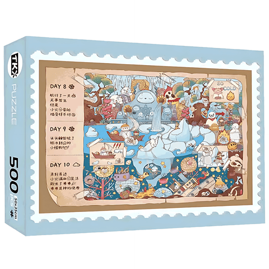 Jungle Treasure Hunt Series: Frozen Lake Adventure | TKX | 500 Piece Puzzle | Jigsaw Puzzle - Mystery Matrix
