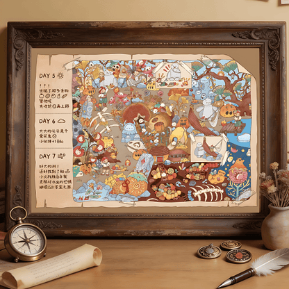 Jungle Treasure Hunt Series: Wonderland Adventure | TKX | 500 Piece Puzzle | Jigsaw Puzzle - Mystery Matrix