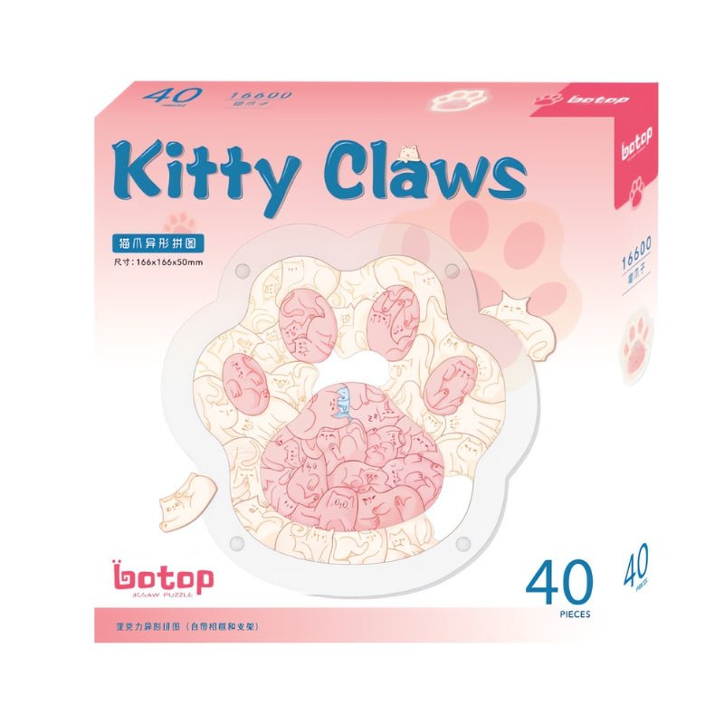 Kitty Claws | Botop | Acrylic Puzzle | Puzzle with Frame - Mystery Matrix
