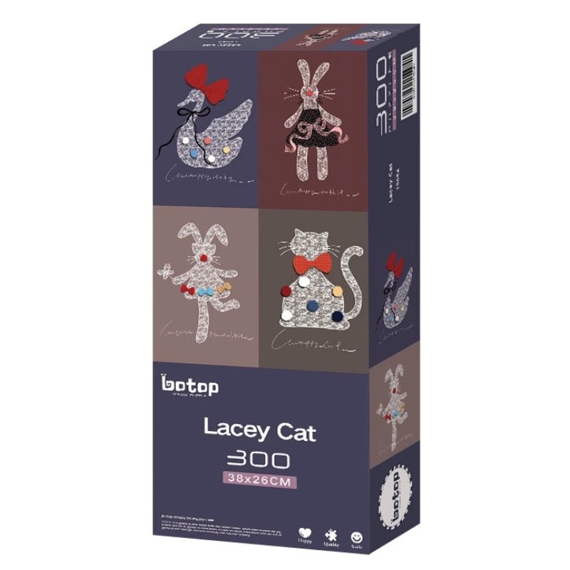Lacey Cat | Botop | 300 Piece Puzzle | Jigsaw Puzzle - Mystery Matrix
