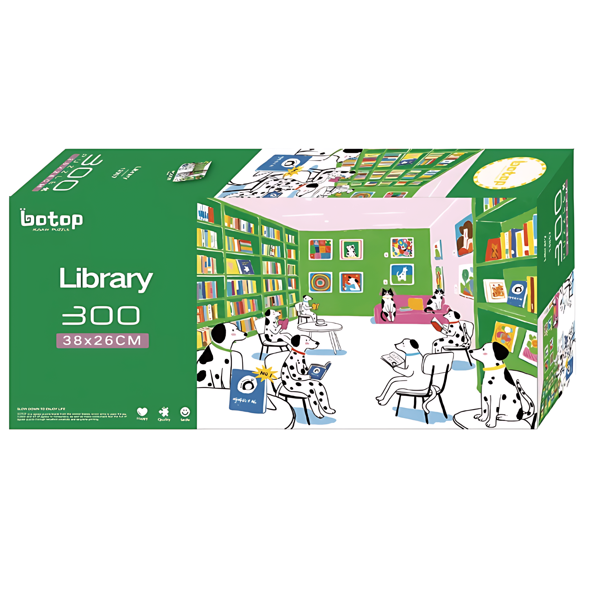 Library | Botop Blackcard | 300 Piece Puzzle | Jigsaw Puzzle – Mystery ...