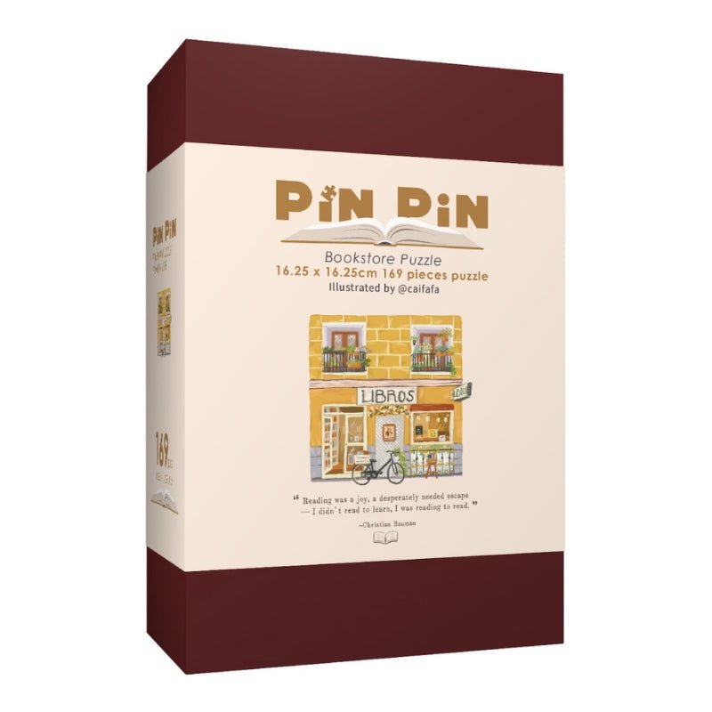 Libros | Pin Pin | Mini Puzzle | Bookish Jigsaw Puzzle - Mystery Matrix