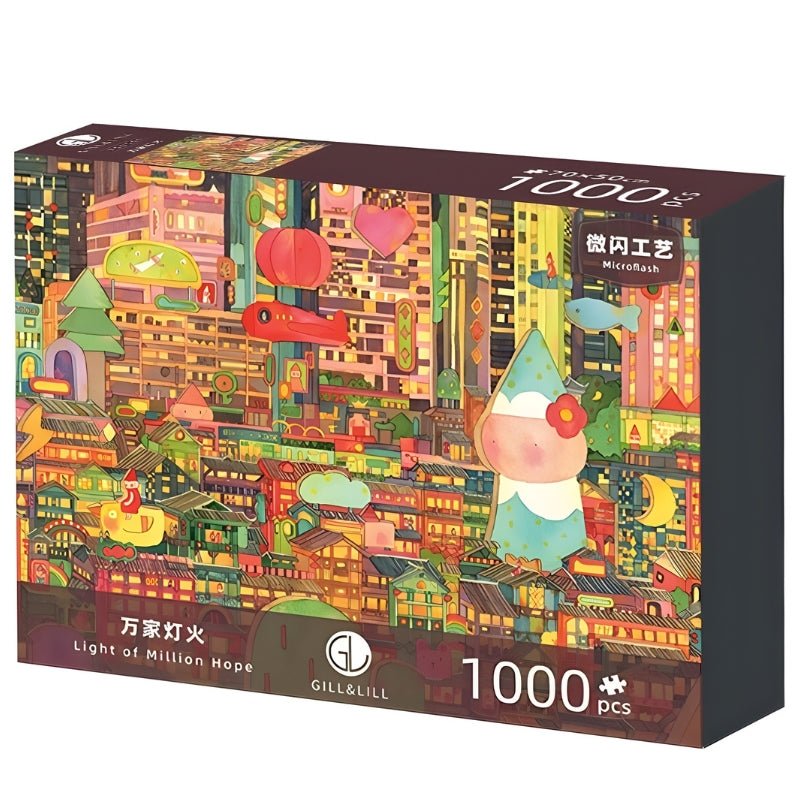 Light of Million Hope | Gill & Lill | 1000 Piece Puzzle | Jigsaw Puzzle - Mystery Matrix