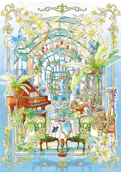 Lily's Greenhouse | TOI | 1000 Piece Puzzle | Jigsaw Puzzle - Mystery Matrix