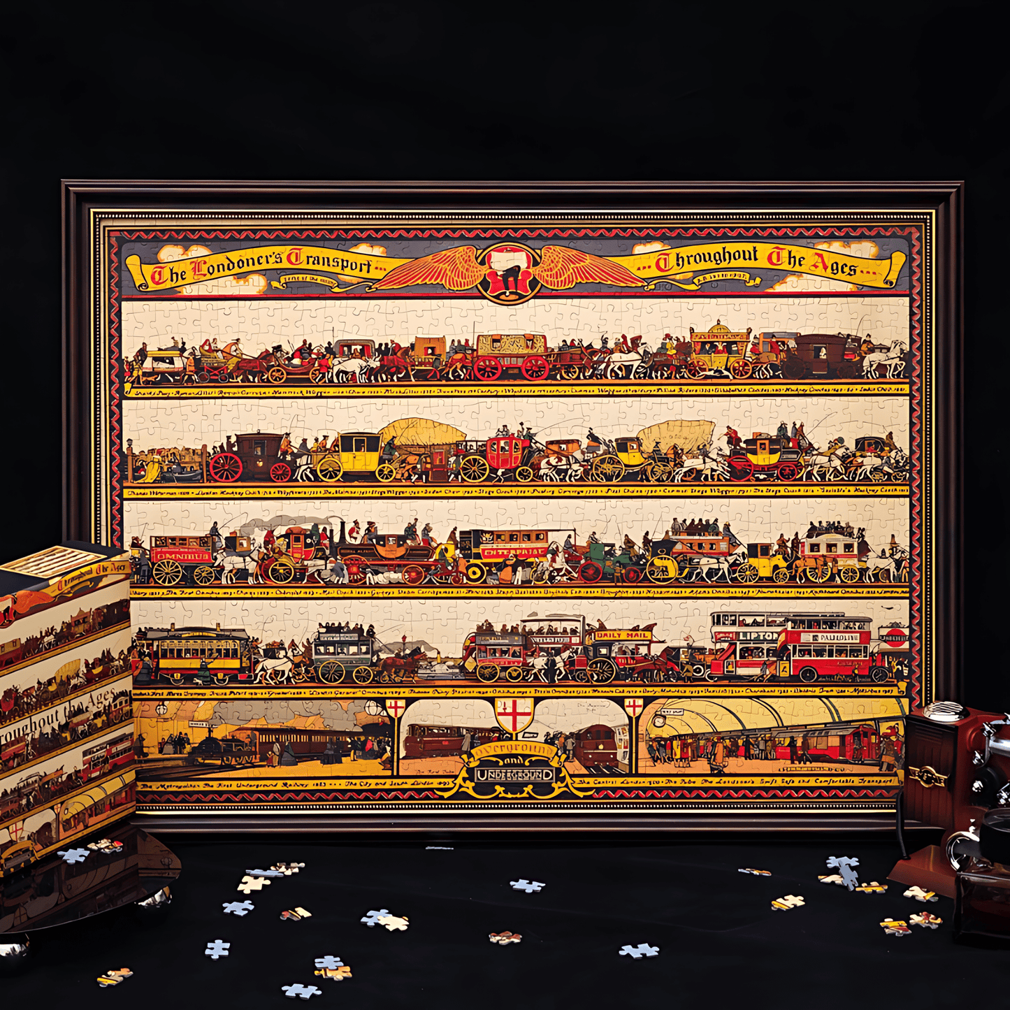 London Transport | Seren Art | 1000 Piece Puzzle | Jigsaw Puzzle - Mystery Matrix