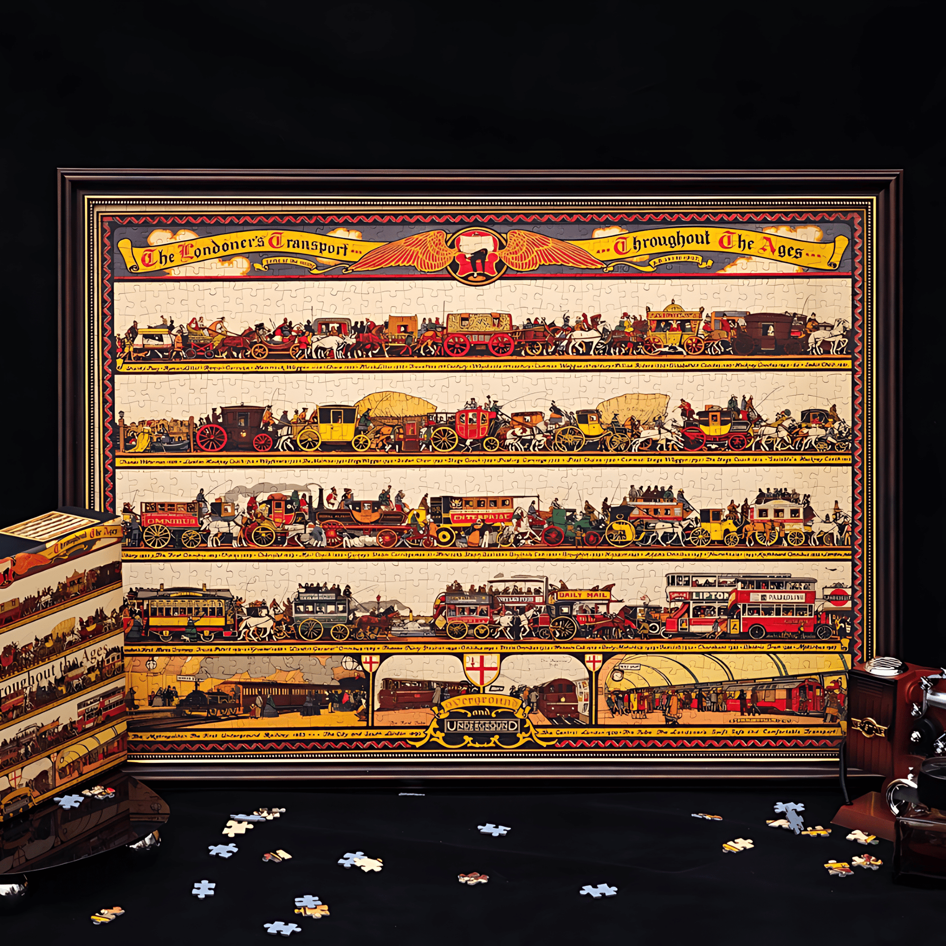 London Transport | Seren Art | 1000 Piece Puzzle | Jigsaw Puzzle - Mystery Matrix