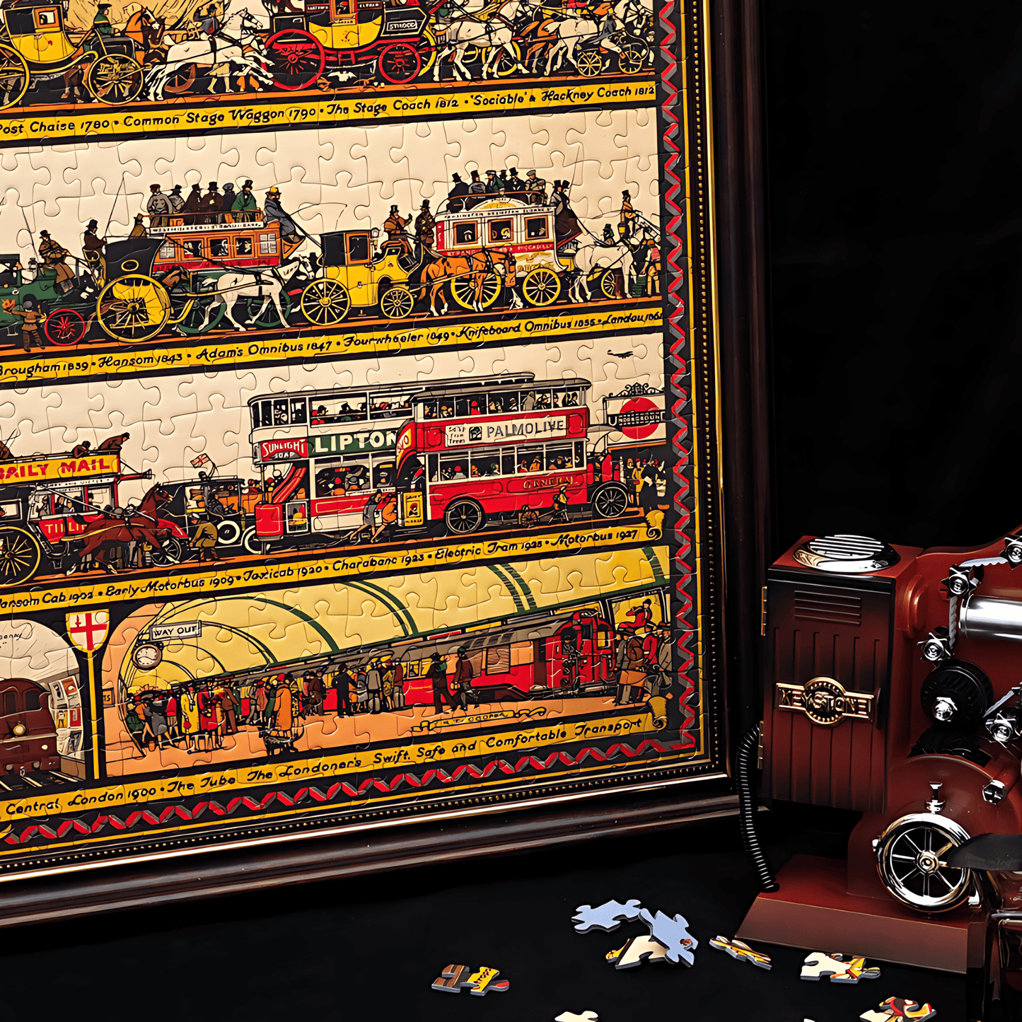 London Transport | Seren Art | 1000 Piece Puzzle | Jigsaw Puzzle - Mystery Matrix