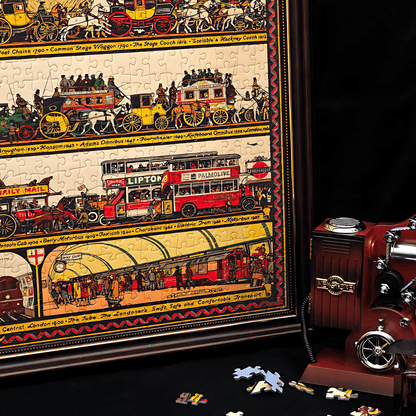 London Transport | Seren Art | 1000 Piece Puzzle | Jigsaw Puzzle - Mystery Matrix