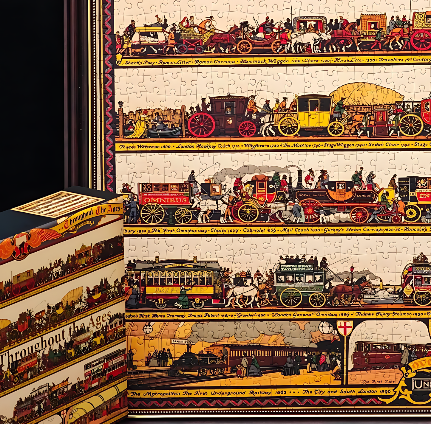 London Transport | Seren Art | 1000 Piece Puzzle | Jigsaw Puzzle - Mystery Matrix