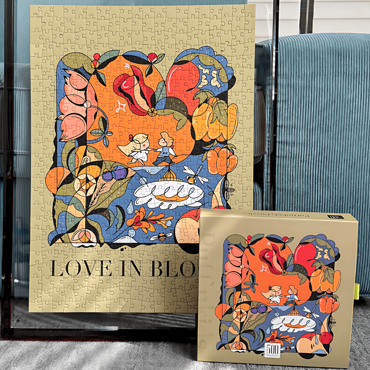 Love In Bloom | Puffinkids | 1000 Piece Puzzle | Jigsaw Puzzle - Mystery Matrix