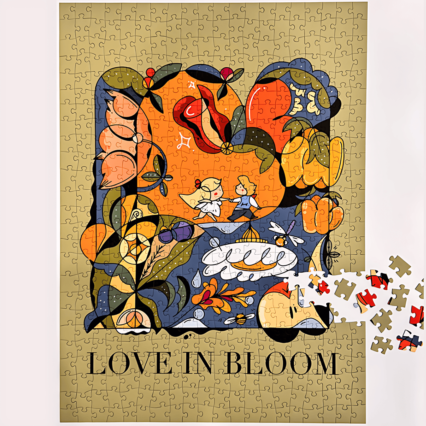 Love In Bloom | Puffinkids | 1000 Piece Puzzle | Jigsaw Puzzle - Mystery Matrix