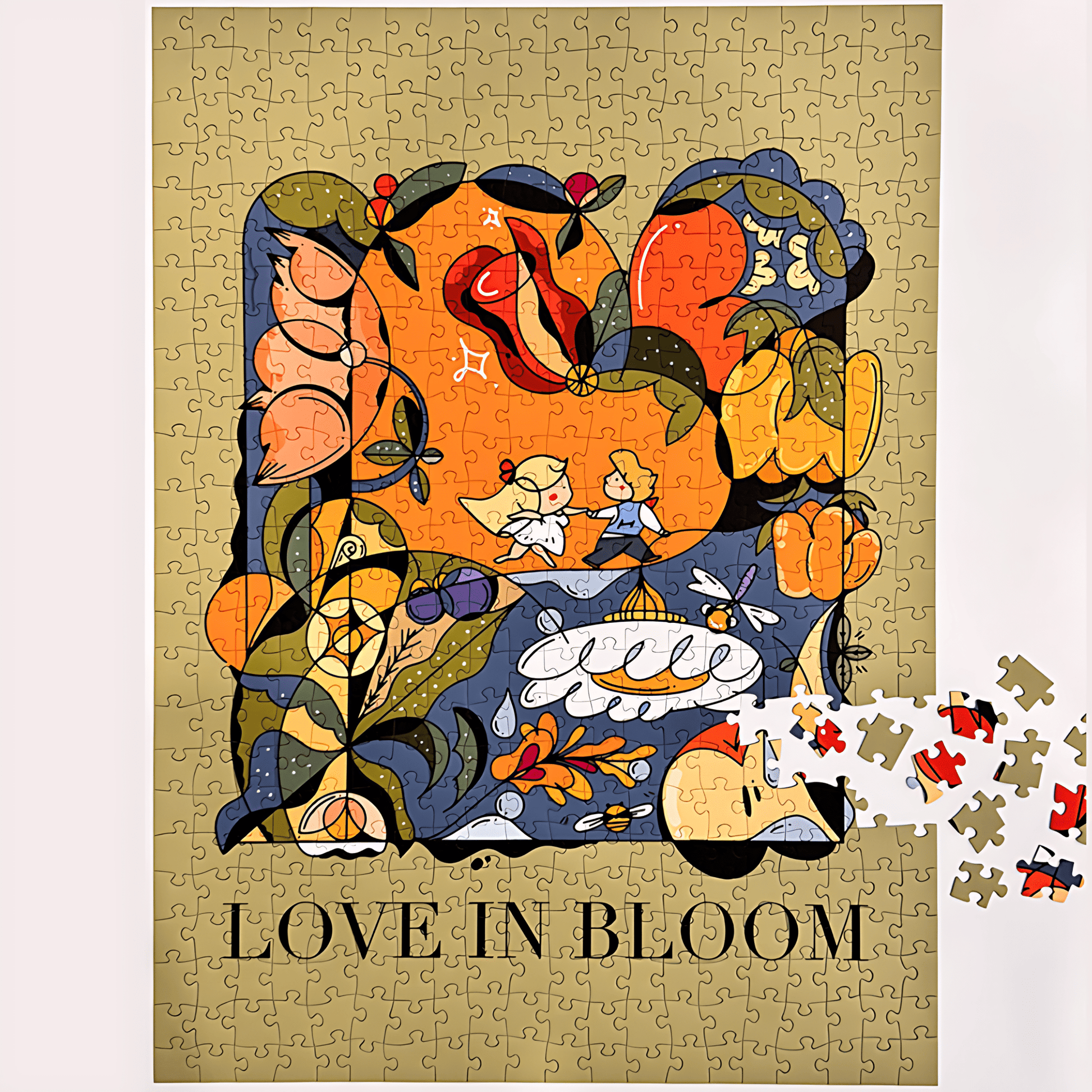 Love In Bloom | Puffinkids | 1000 Piece Puzzle | Jigsaw Puzzle - Mystery Matrix