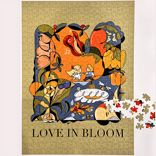 Love In Bloom | Puffinkids | 1000 Piece Puzzle | Jigsaw Puzzle - Mystery Matrix