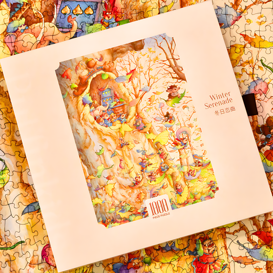 Love in Winter | Puffinkids | 1000 Piece Puzzle | Jigsaw Puzzle - Mystery Matrix