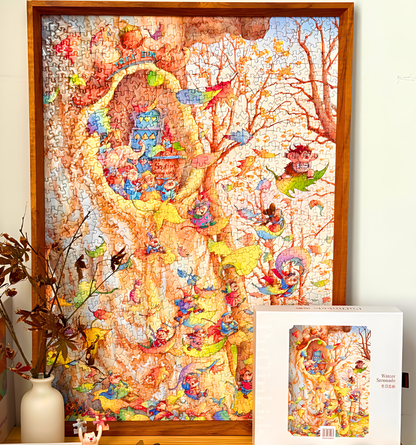 Love in Winter | Puffinkids | 1000 Piece Puzzle | Jigsaw Puzzle - Mystery Matrix