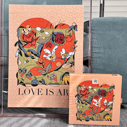 Love Is Art | Puffinkids | 1000 Piece Puzzle | Jigsaw Puzzle - Mystery Matrix
